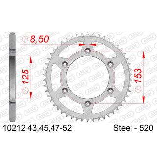 AFAM Bakdrev 520 St&#229;l - Honda CR/CRF/XR CR/CRF/XR 125-650cc