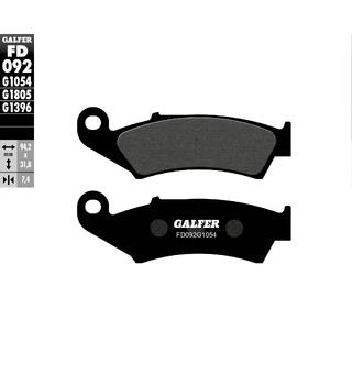 Galfer Bremseklosser, Semi-metall Anbefalt for urban/off-Road/Custom