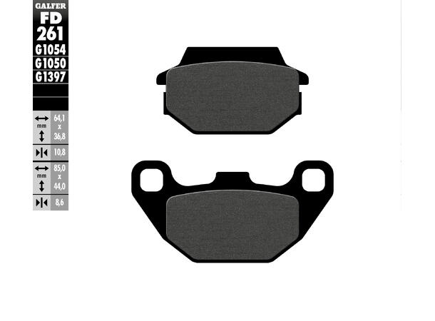 Galfer Bremseklosser, Semi-metall Anbefalt for urban/off-Road/Custom 