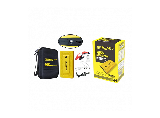 MotoBatt Mini 12v Starthjelp, Litium Ultralett hjelpestarter og batterilader 