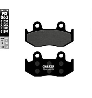 Galfer Bremseklosser, Semi-metall Anbefalt for urban/off-Road/Custom