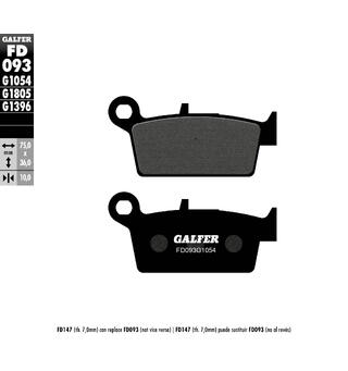 Galfer Bremseklosser, Semi-metall Anbefalt for urban/off-Road/Custom