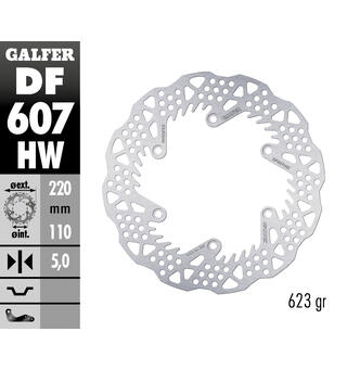 Galfer Bremseskive SHARK, Fast &#248;220x5mm Enduro Bak, &#248;220x5mm