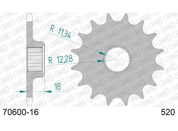 AFAM Countershaft Sprocket #520 