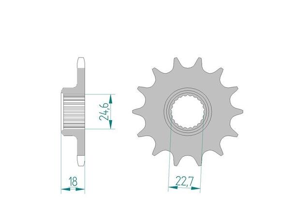 AFAM Countershaft Sprocket #520 