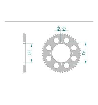 Bakdrev, Aluminium #420 S/C