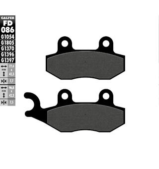 Galfer Bremseklosser, Semi-metall Anbefalt for urban/off-Road/Custom