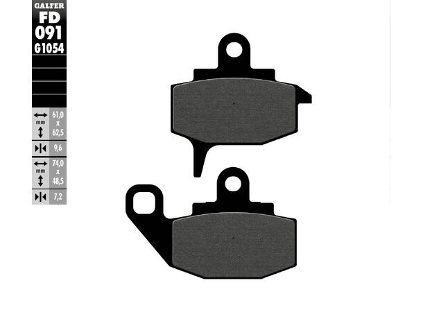 Galfer Bremseklosser, Semi-metall Anbefalt for urban/off-Road/Custom 