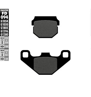 Galfer Bremseklosser, Semi-metall Anbefalt for urban/off-Road/Custom