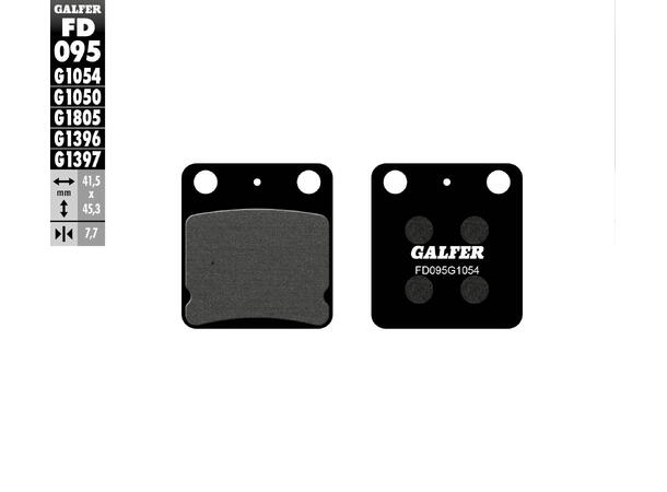 Galfer Bremseklosser, Semi-metall Anbefalt for urban/off-Road/Custom 