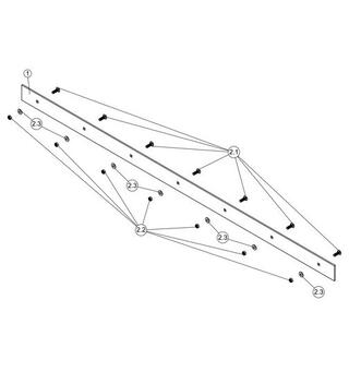 60&quot; Steel Wear Blade Service Kit BRP Originaldel