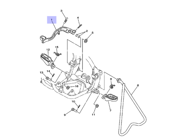 Yamaha Pedal Brake YZ85 2002-20 