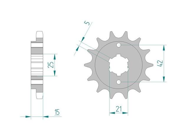 AFAM Countershaft Sprocket 520 