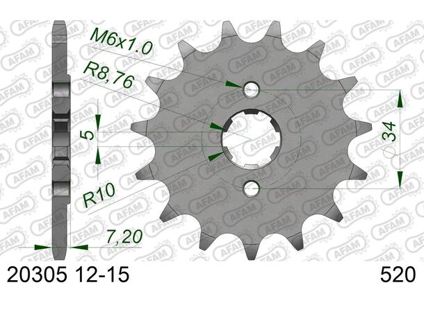 AFAM Framdrev 520 14T 