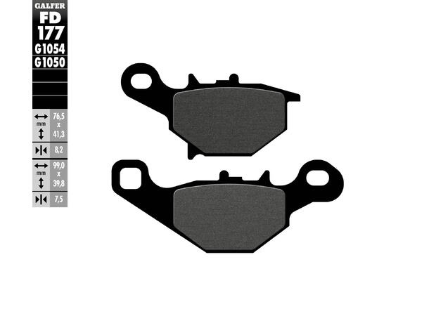 Galfer Bremseklosser, Semi-metall Anbefalt for urban/off-Road/Custom 