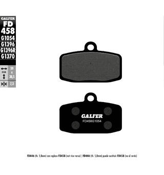 Galfer Bremseklosser, Semi-metall Anbefalt for urban/off-Road/Custom