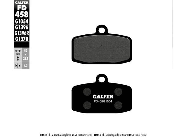 Galfer Bremseklosser, Semi-metall Anbefalt for urban/off-Road/Custom 