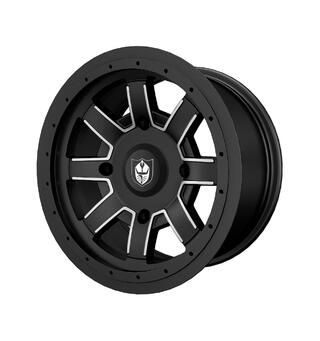 Polaris Pro Armor&#174; REBLR 14&quot; x 8&quot; Matt Svart, Bak