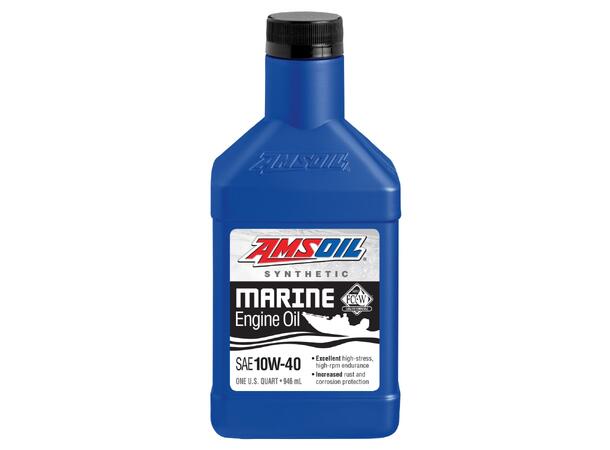 AMSOIL 10W-40 Formula 4T® Mari. Syn.Olje Quart - 0,946L 