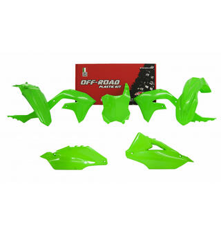 Rtech Plastkit Neon Gr&#248;nn Kawasaki KX450 2019-&gt;, KX250 2021-&gt;