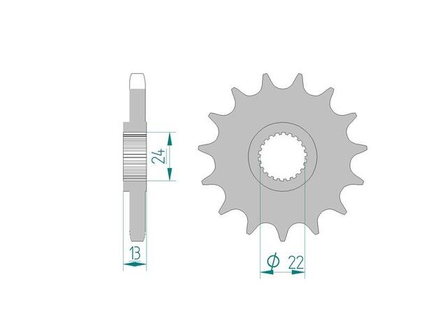 AFAM Countershaft Sprocket #530 