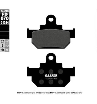 Galfer Bremseklosser, Semi-metall Anbefalt for urban/off-Road/Custom