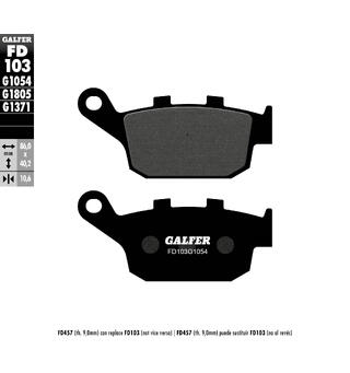 Galfer Bremseklosser, Semi-metall Anbefalt for urban/off-Road/Custom