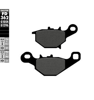 Galfer Bremseklosser, Semi-metall Anbefalt for urban/off-Road/Custom