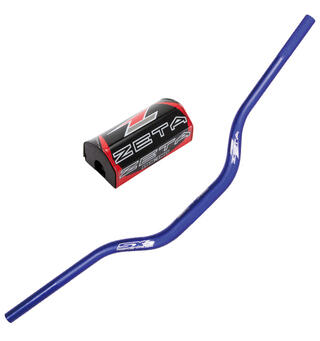 ZETA SX-3 Styre MX-414 Bl&#229; - Yamaha YZ/YZF/WR Fatbar m/Pad, &#248;28,6mm