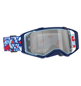 Scott Prospect MX Brille - &quot;Ethika&quot; S&#248;lv Chrome WORKS Linse