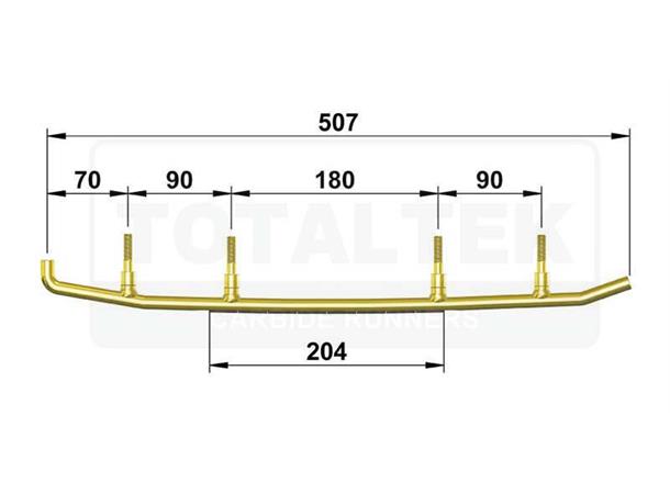 Totaltek Styreskinne Yamaha Selges Parvis Koromant Racing Motorspeed As