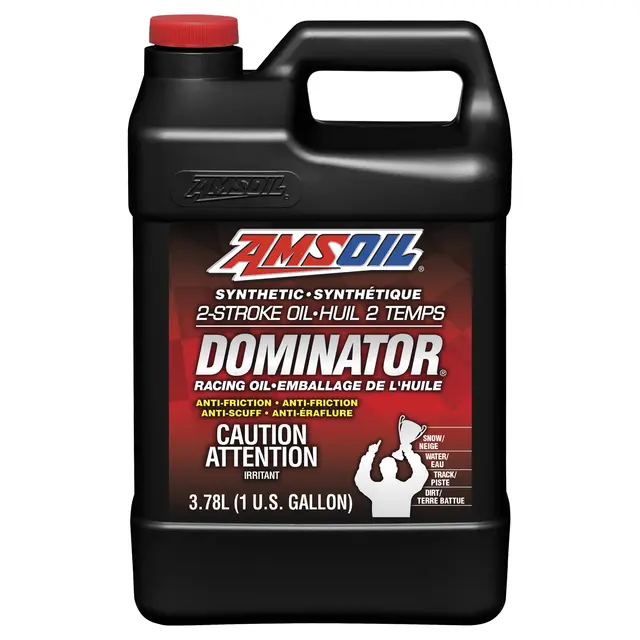 AMSOIL DOMINATOR® Syn. 2-Stroke Olje 1 Gallon Dunk- 3,78L 