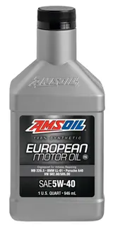 AMSOIL EU-Formel 5W-40 FS Syn. Motorolje Quart - 0,946L