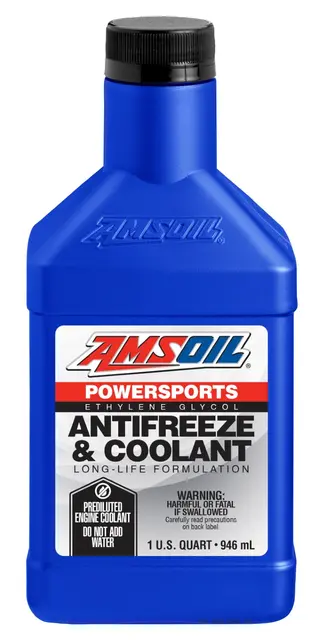 AMSOIL Powersports Antifreeze & Coolant Kan blandes med alle typer. 0,946L 