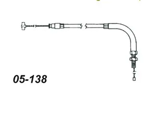 Gasswire Polaris Enkel (universal) OEM: 7080187 7080260