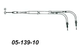 Gasswire Polaris Dobbel Universal Alle modeller med VM 32 &amp; 34