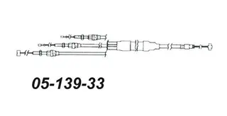 Gasswire Ski-Doo Dobbel Inj. 414460400