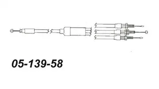 Gasswire Ski-Doo Dobbel Inj. 414757300 414734900