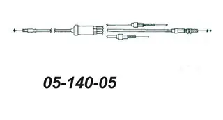 Gasswire Ski-Doo Dobbel Inj. 414862700 OEM: 414811500 414859500 414862700