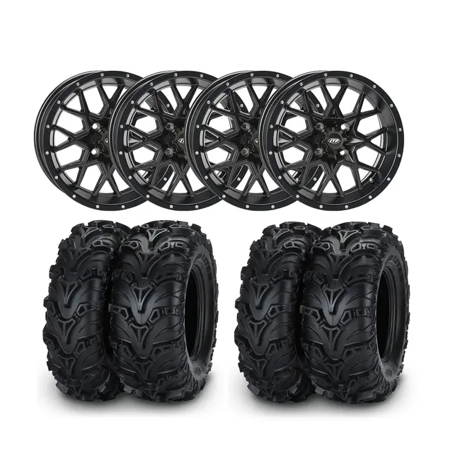 Hjulpakke 20 - Can-Am 4x4 - 26"/12" ITP Mud Lite 2 E4, ITP Hurricane Sort 