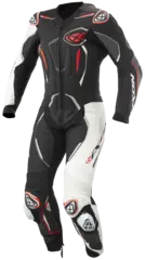 Ixon Demonio Racing Sort/hvit/r&#248;d L Racingdress Ventilert Airbag-ready