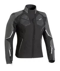 Ixon Cell MC Jakke Dame Sort/Antr/Hvit Slim passform Softshell Vanntett memb