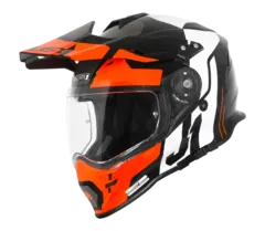 Just1 J34 Pro Crosshjelm - Tour Orange/Sort, M