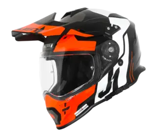 Just1 J34 Pro Crosshjelm - Tour Orange/Sort