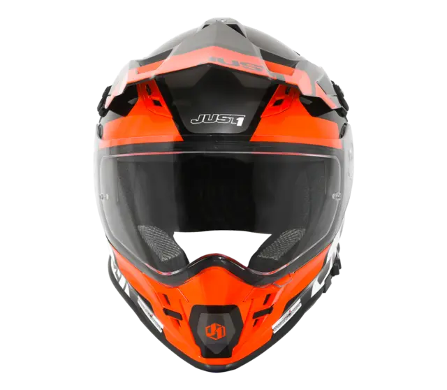 Just1 J34 Pro Crosshjelm - Tour Orange/Sort, M