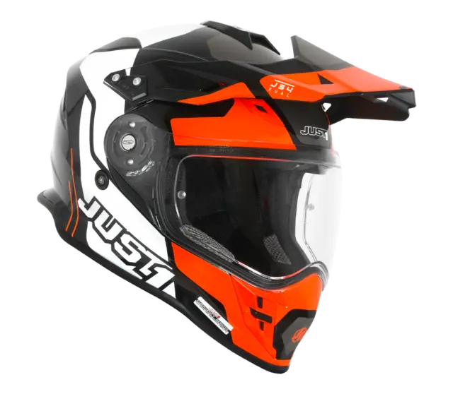 Just1 J34 Pro Crosshjelm - Tour Orange/Sort, M