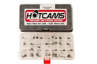 Hot Cams Shims-sett 1.85-3.25mm- 10,00mm 84 shims. 10mm, 55-60 HRC