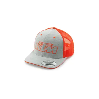 KTM Outline Trucker Caps Gr&#229;/Oransje - OneSize