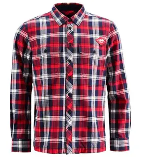 Lynx Signature Flannelskjorte S Herre - R&#248;d