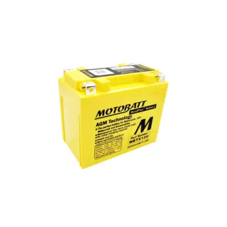 MotoBatt MBTX12U 12V Batteri 4-Polet, 200CCA, 14Ah, 151x87x130, AGM